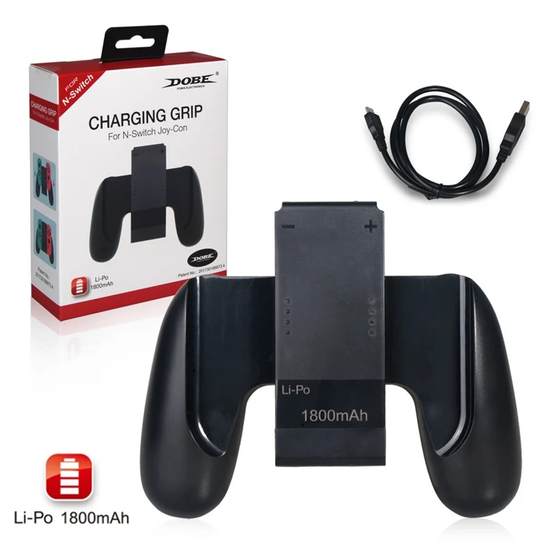 

Joy-Con Charging Grip Game Controller Handle Grip Joy-Con Charger with 1800mAh Rechargeable Battery for Nintendo Switch
