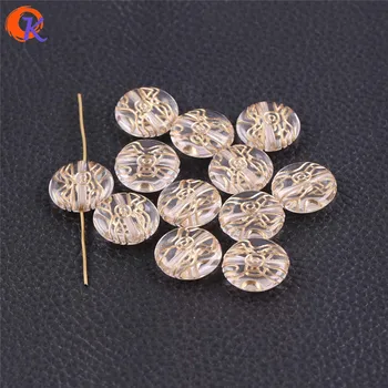 

Cordial Design 20x20mm 280pcs/lot (Design As Shown) Clear With Antique Acrylic Flat Shape Beads For Japanese Jewelry Making