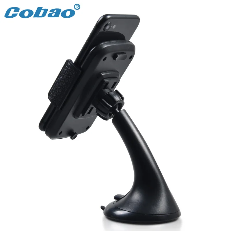 Cobao автомобильный держатель телефона 360 Регулируемый мобильный универсальный автомобильный держатель липучка на лобовое стекло автомобил...