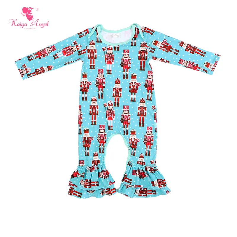 

Kaiya Angel 2017 New Christmas Baby Rompers New Spring Autumn Baby Rompers Long Sleeve Cartoon Infant Girl Jumpers Kids Baby