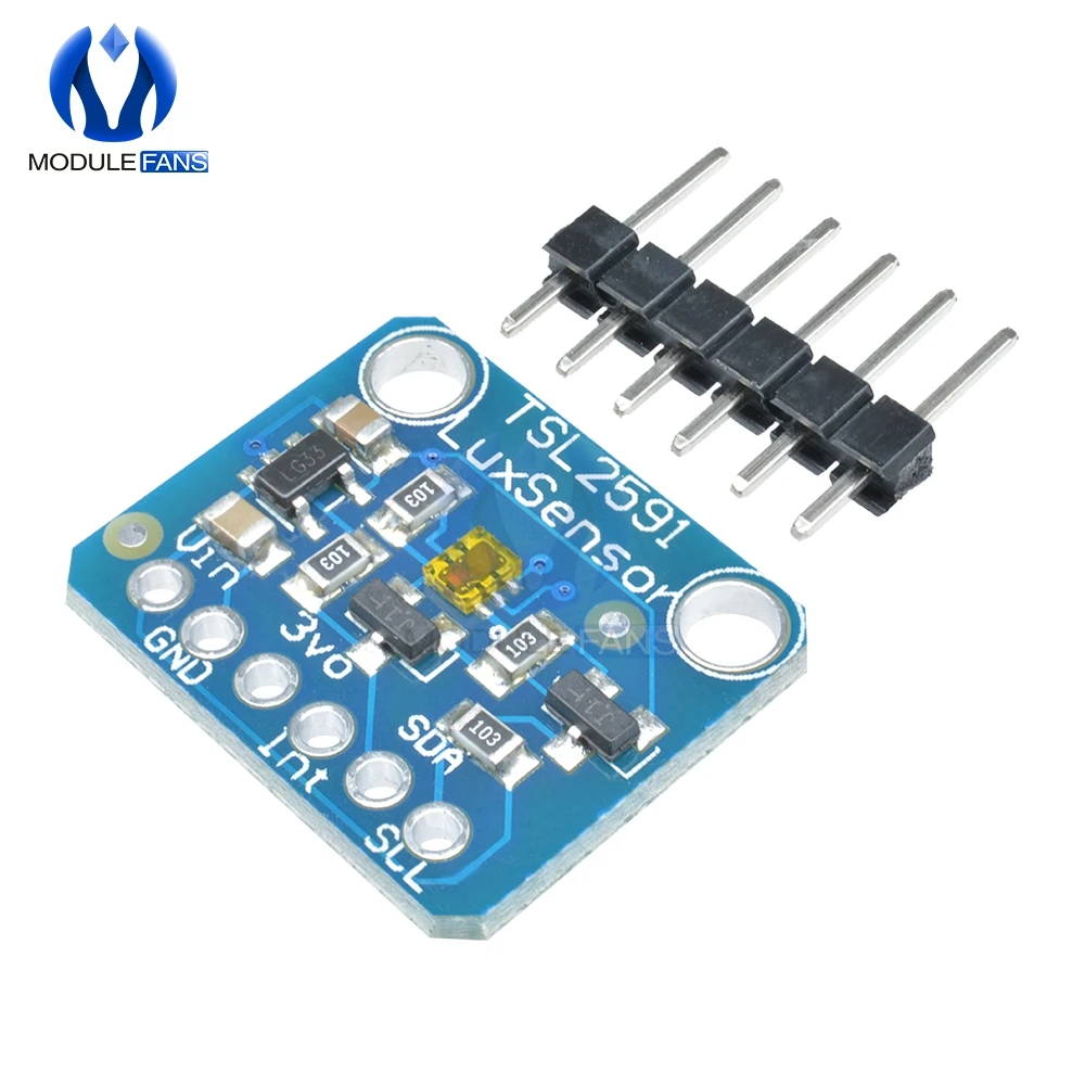TSL2591 IIC I2C датчик света Breakout модуль высокой динамический диапазон цифровой платы