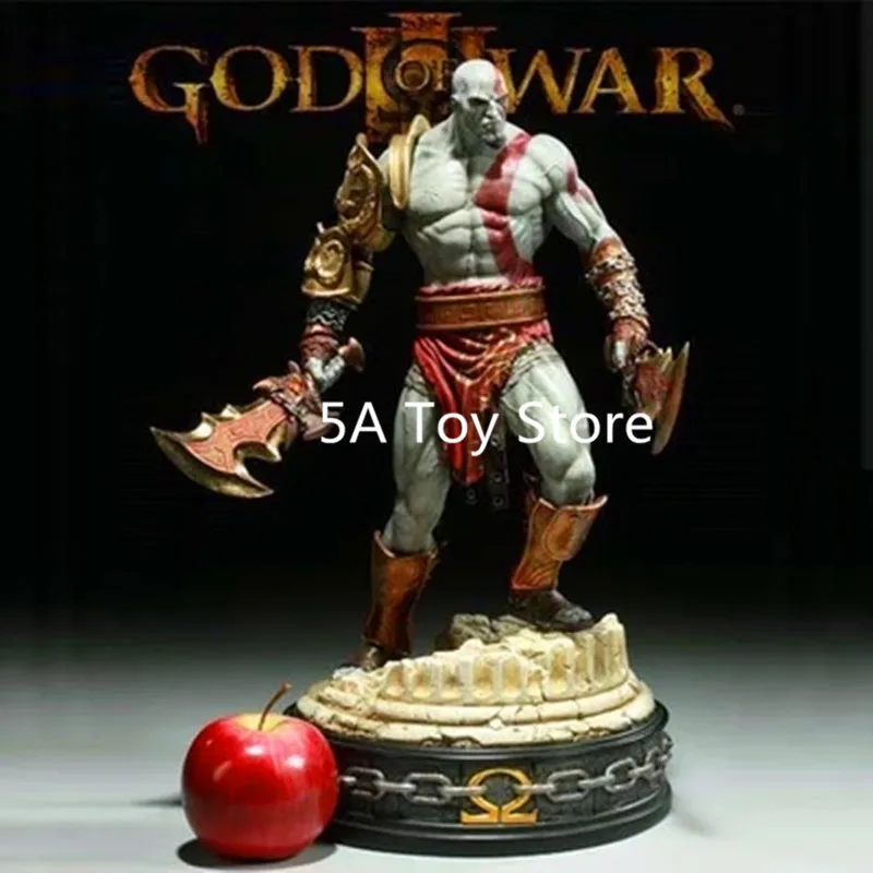 

EMS Free Shipping Game God of War Kratos Resin Collection Home Decoration Statue 40cm