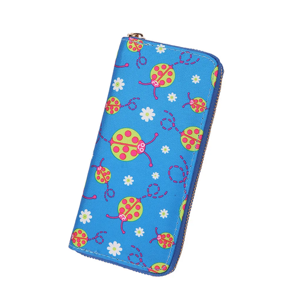 

Long Wallet Women Purses animal printing PU Leather Card Holder Cartoon Printing Card Holder Billfold Purse Wallet carteira8L3