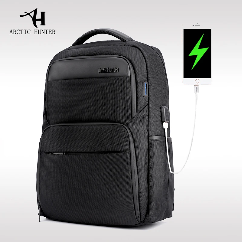 

ARCTIC HUNTER 2017 NEW External USB Charge Backpack Male Mochila Escolar 15.6 inch Laptop Backpack men Urban Backpack for teen
