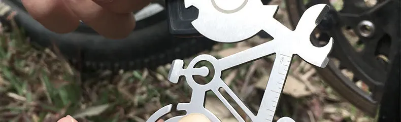10 в 1 в форме велосипеда горный велосипед Инструмент карты открытый многофункциональный инструмент Ножи выживания кассета масштаба