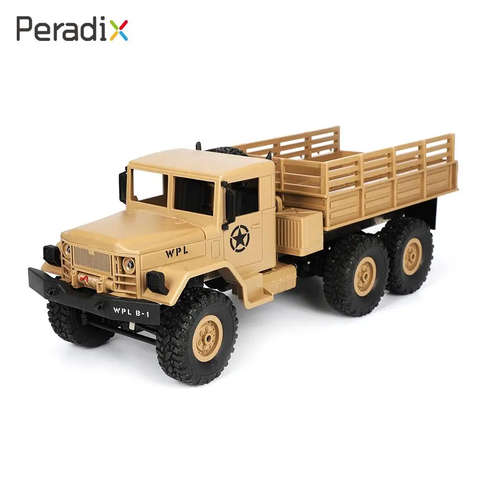 

Peradix 6WD 1/16 RC Military Truck 6 Wheel Drive Remote Control Off-Road RC Car Model Remote Control Climbing Car Toy For Wpl