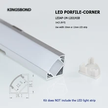 20 штук* 1 m V Тип алюминиевый угловой контур для светодиодов светодиодный алюминиевый слот для светодиодный полосы СВЕТОДИОДНАЯ подсветка Свет