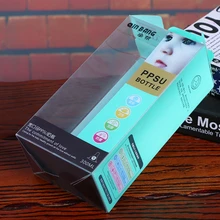 Печать полноцветная электронная продукция прозрачная пластиковая упаковка коробка, пользовательский автоматический замок Нижняя прозрачная коробка для еды для домашних животных- PX20047