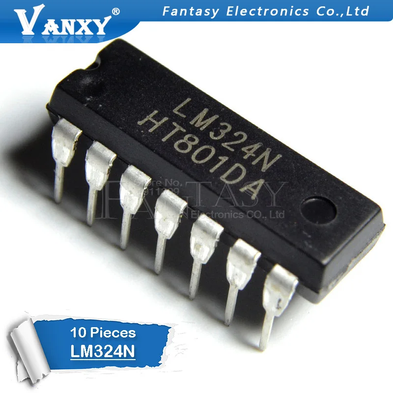 10 шт. LM324N DIP14 LM324 DIP-14 новое и оригинальное IC