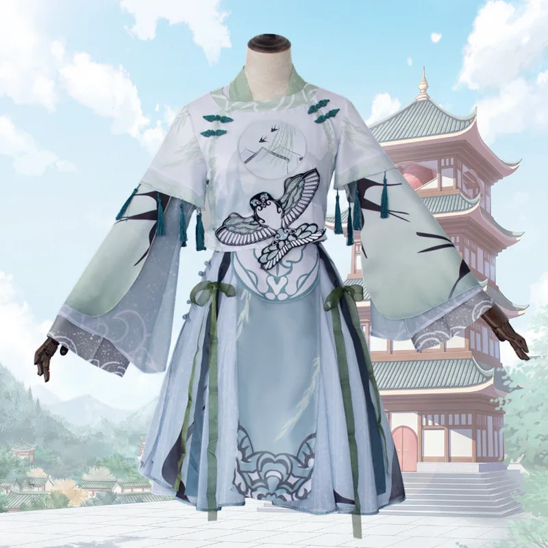 

Game Miracle Nikki Cosplay Costume Chinese Style Traditional Embroidery Elegant Women Dress Outfits