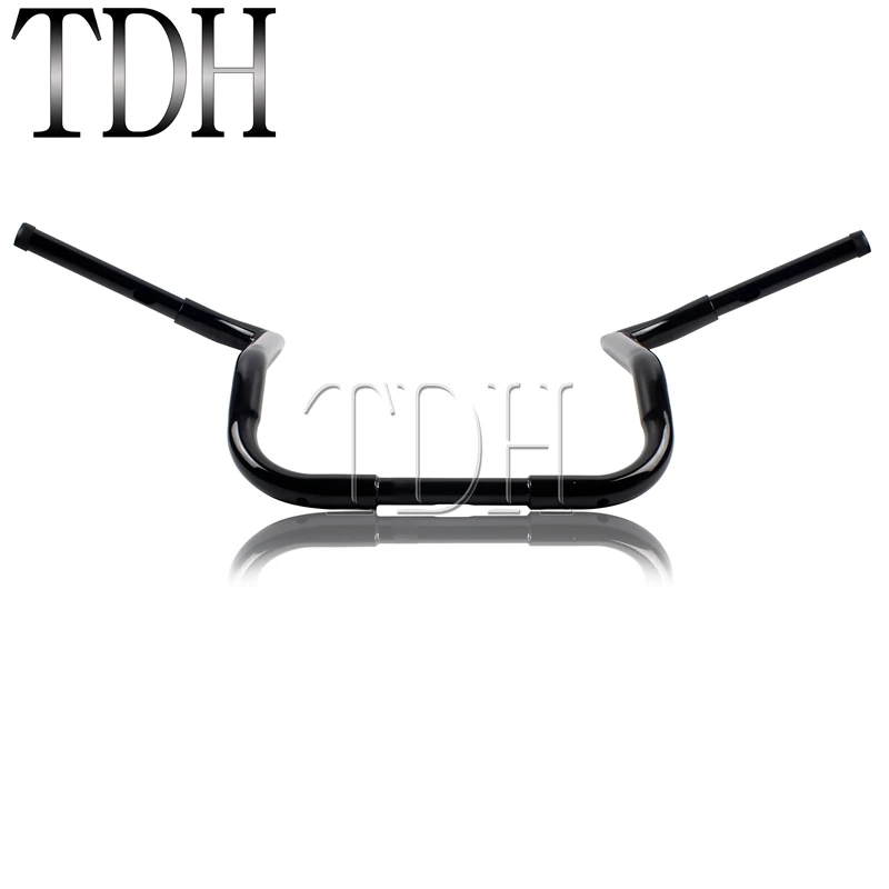 Мотоциклетный черный руль 1 1/4 дюйма 12 дюймов Rise для 1986 2017 Harley Touring обтекатель