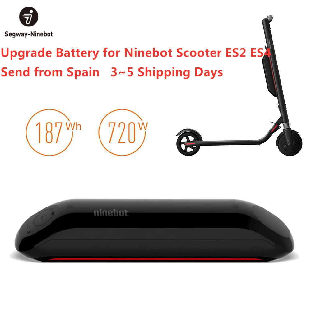 

EU Stock Original Upgrade Battery for Ninebot KickScooter ES2 ES4 Foldable Smart Electric Scooter External Battery Accessories