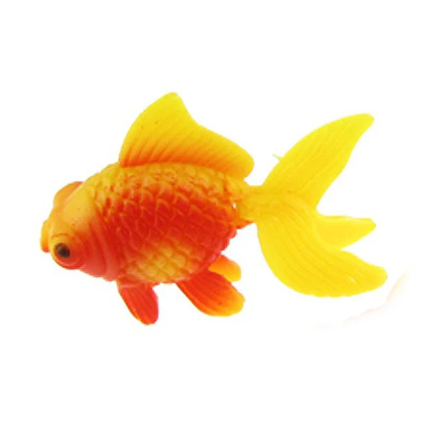 COFA пластиковые плавающие золотые рыбки аквариумные силиконовые аквариумные украшения желтый красный 3 шт