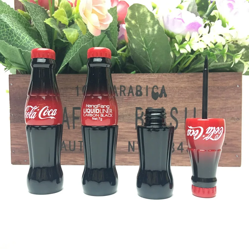 جديد نوع التجميل الكولا نمط آي لاينر مقاوم للماء السائل ماكياج العين بطانة يطول الأسود كحل العين ماكياج أداة