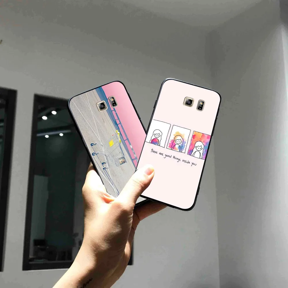 

Literary Style Phone Cases Cover For Samsung Galaxy S10 e S9 S8 S7 S6 Edge Plus Soft case