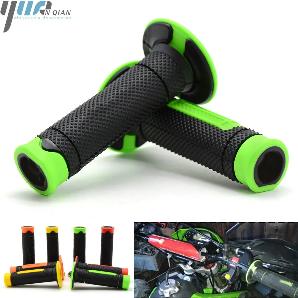 Motorbike 22mm Handle Grips Rubber Handbear For Kawasaki for Kawasaki KLX250 KLR650 KLX140 KLX110 KX65 KX85 KX100 NINJA 400 650