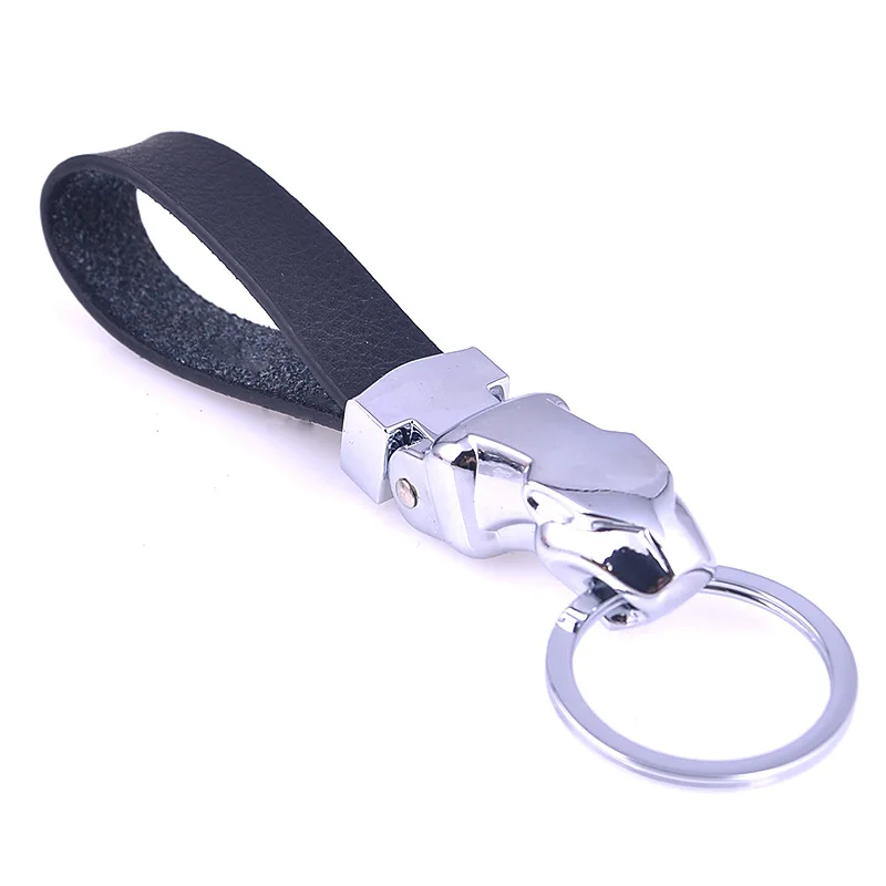 

Metal key chain creative leopard head keychain new car key chain pendant business small gift customization