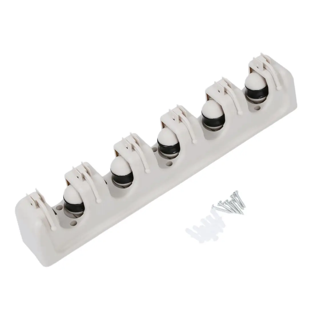 

5 Position Wall Mounted Mop Brush Broom Organizer Holder Hanger Storage Kitchen