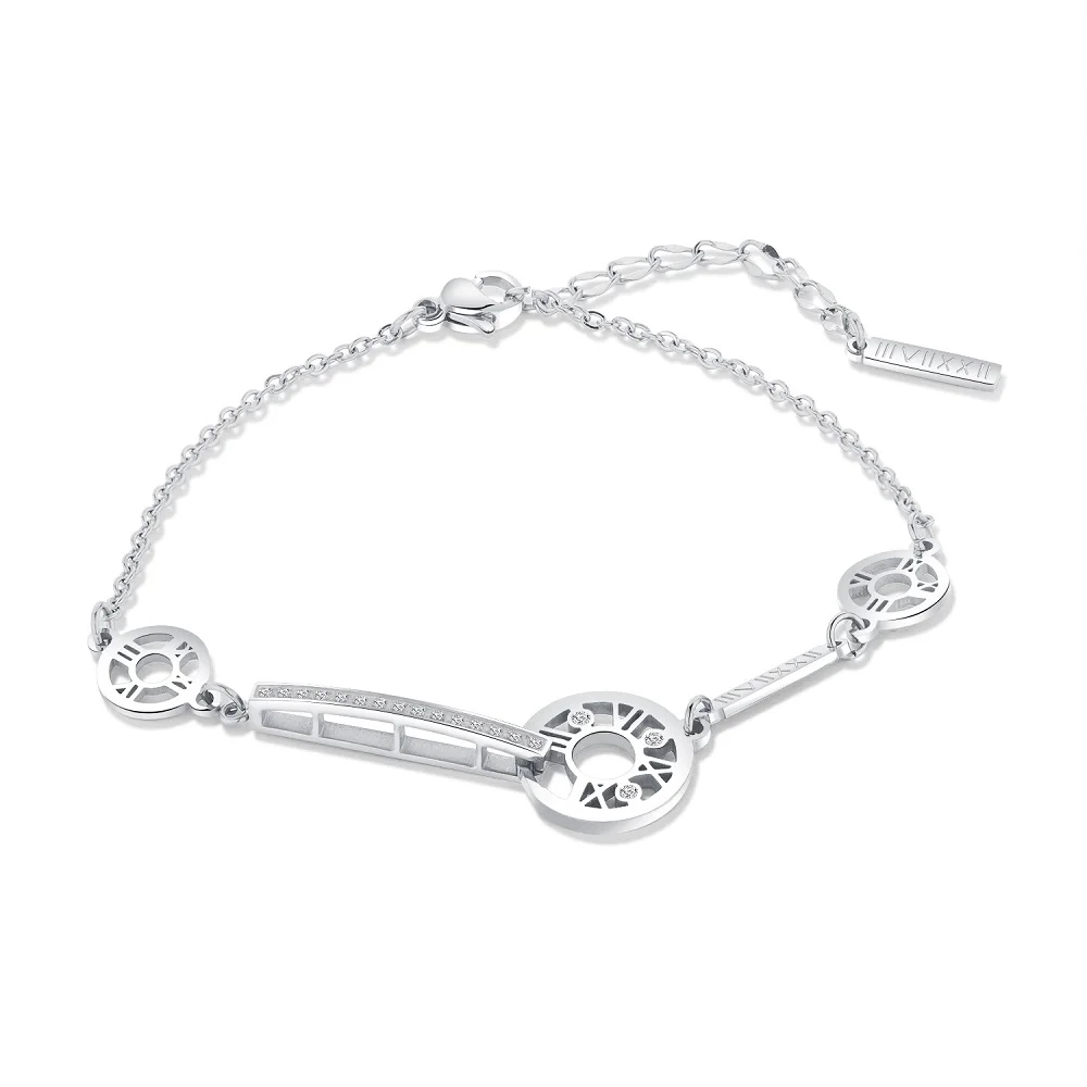 FATE LOVE Brand Hot Fashion Jewelry Cute Girl Bracelets for Women lady Silver Rose gold color GS924