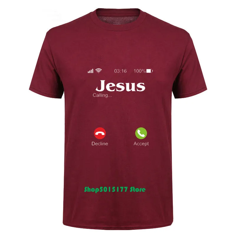 Новая футболка с надписью Jesus Is Call библейская вера христианская религия подарок