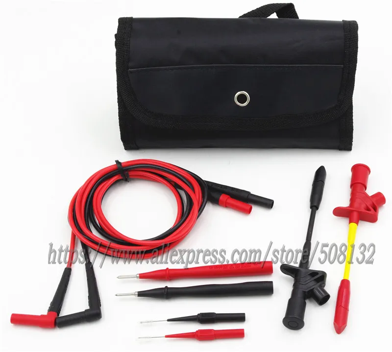 

Test Leads & Test Probe Kit Fluke TL224 Test Leads SureGrip Insulated Spring Load Test Probes Piercing Needle+Accessories case