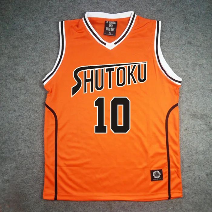 Аниме KUROKO'S BASKETBALL Kuroko No Basuke Косплей Shutoku School #10 Takao Kazunari гость баскетбольная форма
