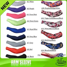 2016 Camo Cooling Lycra Arm Sleeves Sun Protective UV Cover Variety Color Sports Golf Fishing Arm Warmers 128 colors