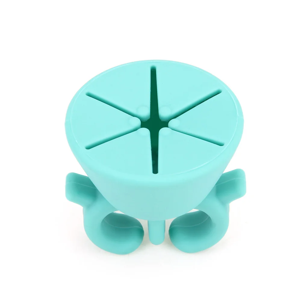 Flexible Durable Wearable Silicone Stand Polish Bottle Holder Display