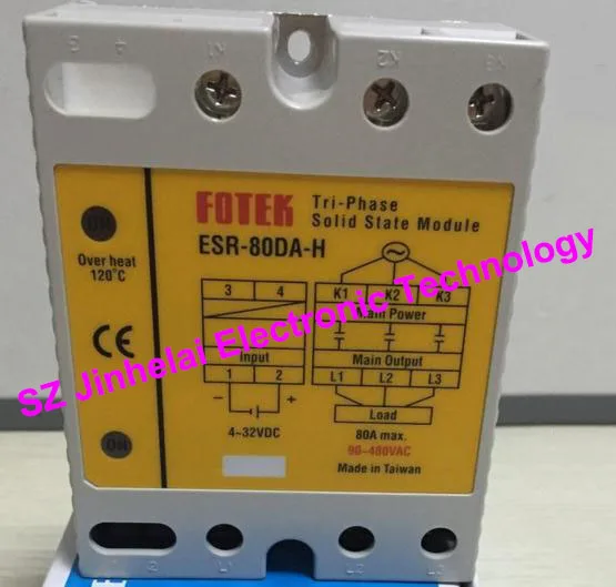 

ESR-80DA-H New and original FOTEK 3-Phase Solid state module 80A