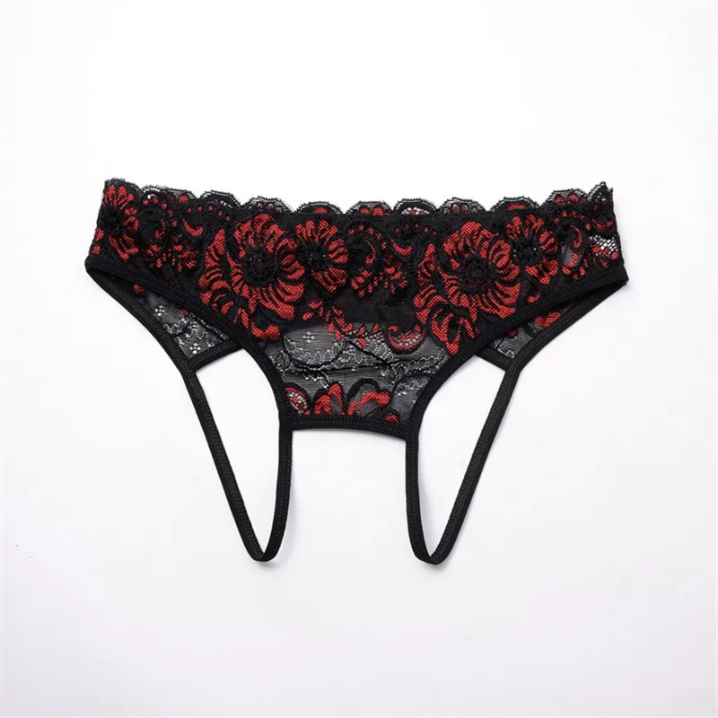

Hollow Out Sexy Panties For Women Embroidery Lace Transparent Sexy Thongs Erotic Lingerie Sexy Underwear Low Rise Culotte Femme