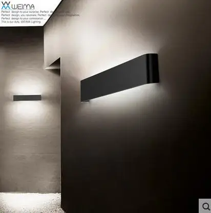 Moderno 14 w 41 cm lungo in alluminio applique led per interni ... Lampade da parete a led per interni