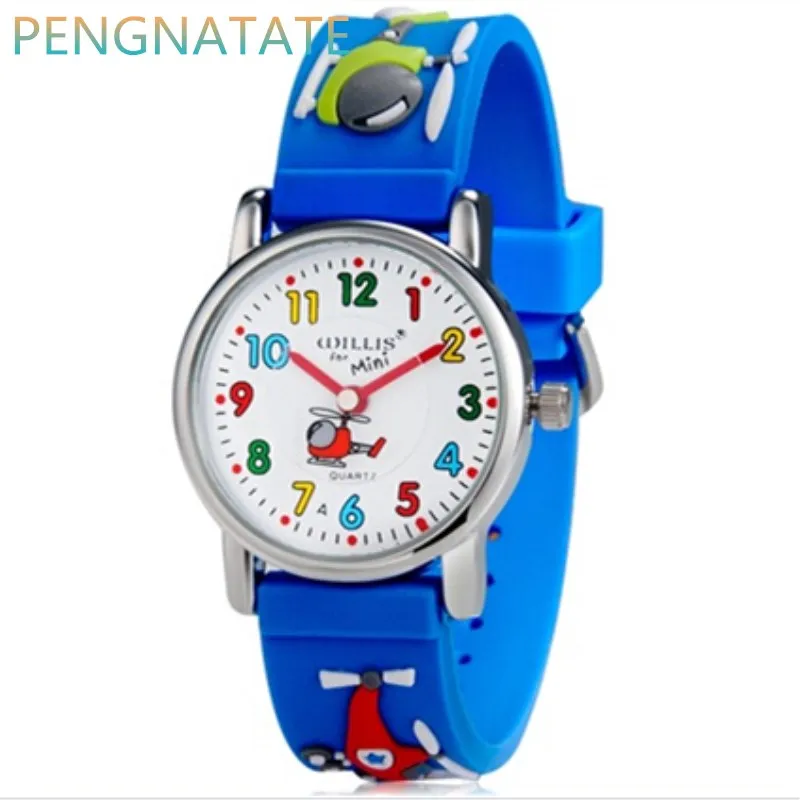 Willis модный бренд 3D Дельфин кварцевые часы люксовый бренд водонепроницаемые детские часы для отдыха детские спортивные наручные часы - Цвет: 17