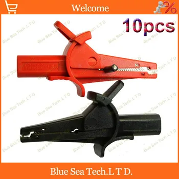

10pcs 4 color Alligator Clip with 4mm jack,98mm Alligator Cable Clip,Safety insulation,CATIII 1000V 10A Free Shipping