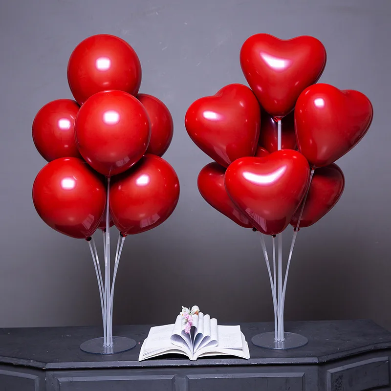 10 шт Рубиновый Красный шар новые глянцевые металлические жемчужные латексные шары «любовь» Красное Сердце воздушные шары День Святого Валентина свадебные украшения
