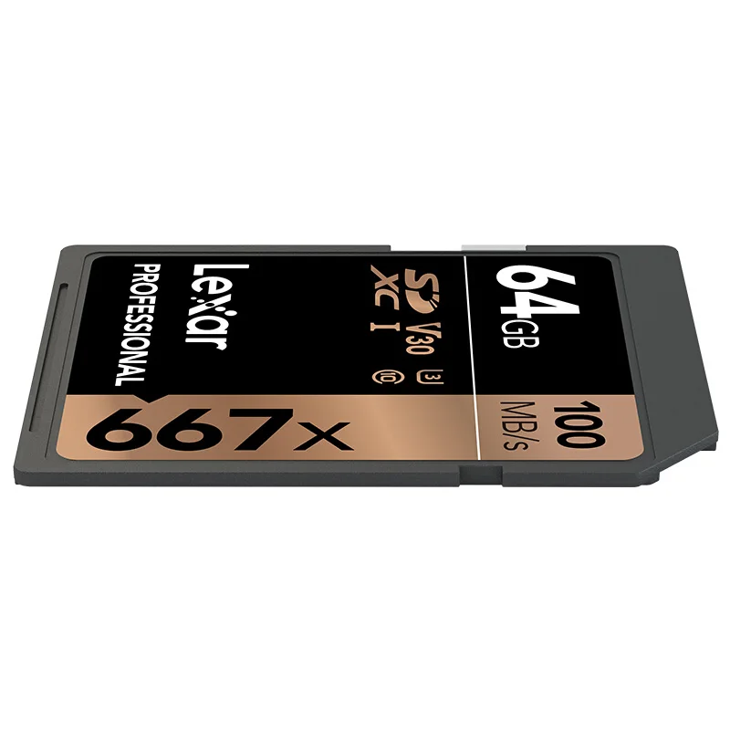 Lexar 667x memory sd Flash card 64gb U3 SDXC UHS I cards High speed 100MB s 5