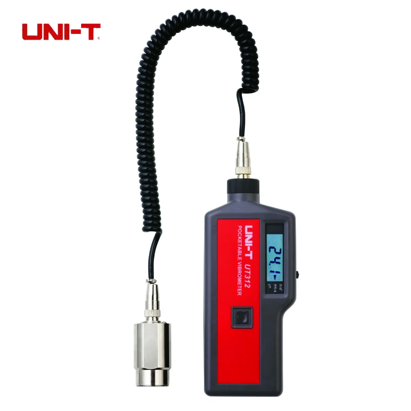 

Uni-t UT312 LCD portatil de vibracao Tester medidor Vibrometer com fio e Sensor de Sensor de divisao