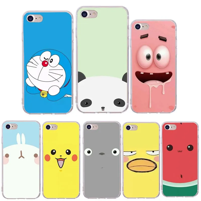 Cartoon Anime Funny Animals Case For iPhone 6 Silicon Soft 5 5S SE 6S 7 Plus 8 plus X XS Capinha Cover |