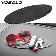 Автомобильный Противоскользящий коврик 28*9 см, держатель для приборной панели, идеально нескользящий липкий коврик для ключей, монет, солнцезащитных очков, черный цвет, для мобильного телефона, mp4, gps