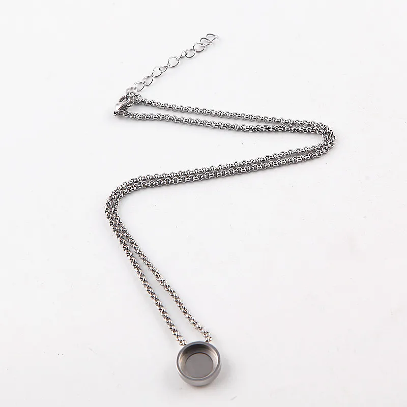 De Joyería de moda (2 unidades) mi moneda Cambio de acero inoxidable Cambio de lujo Shine collar MIN-001A De Joyería de moda (2 unidades) mi moneda Cambio de acero inoxidable Cambio de lujo Shine collar MIN-001A