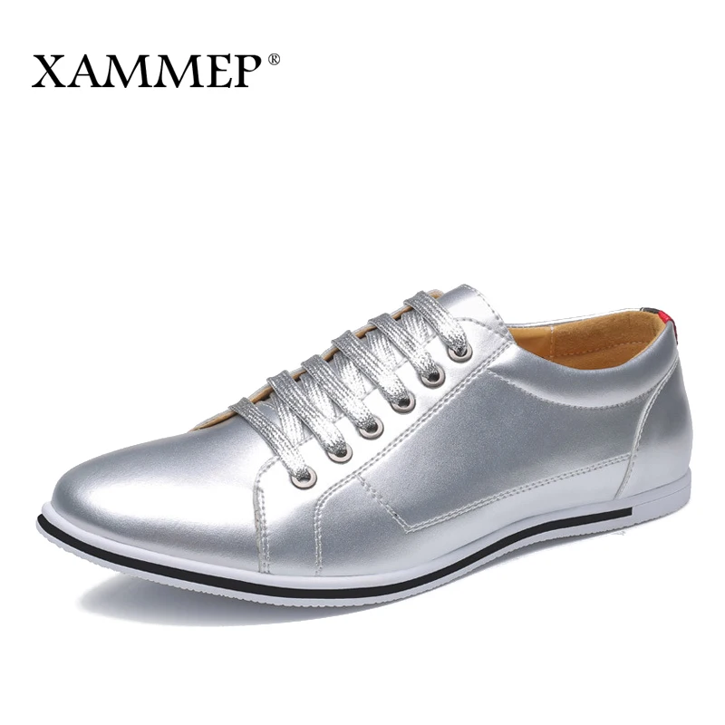 

Men Casual Shoes Brand Men Shoes Men Sneakers Flats Slip On Plus Big Size High Quality Split Leather spring Autumn Xammep