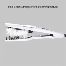 Профессиональные волосы для укладки волос в салоне, выпрямитель, щетка для волос с подогревом, выпрямитель для волос, паровой пар с ЖК-экраном, подарки