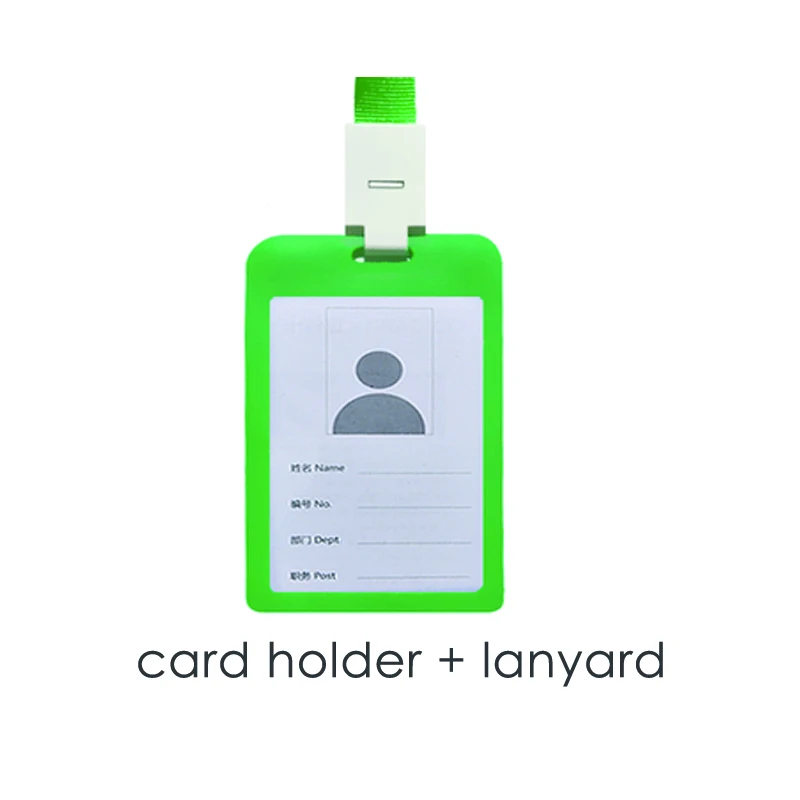 1pc Credit Card Holders Women Men Bank Card Neck Strap Card Bus ID holder students kids Identity badge with lanyard (8)