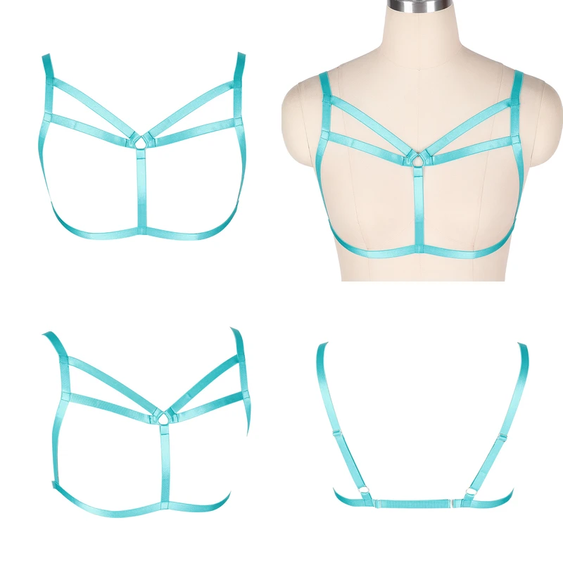 LIMITED Rave Wear Strappy Harness Bra Plus Size Body Harness Cupless ...