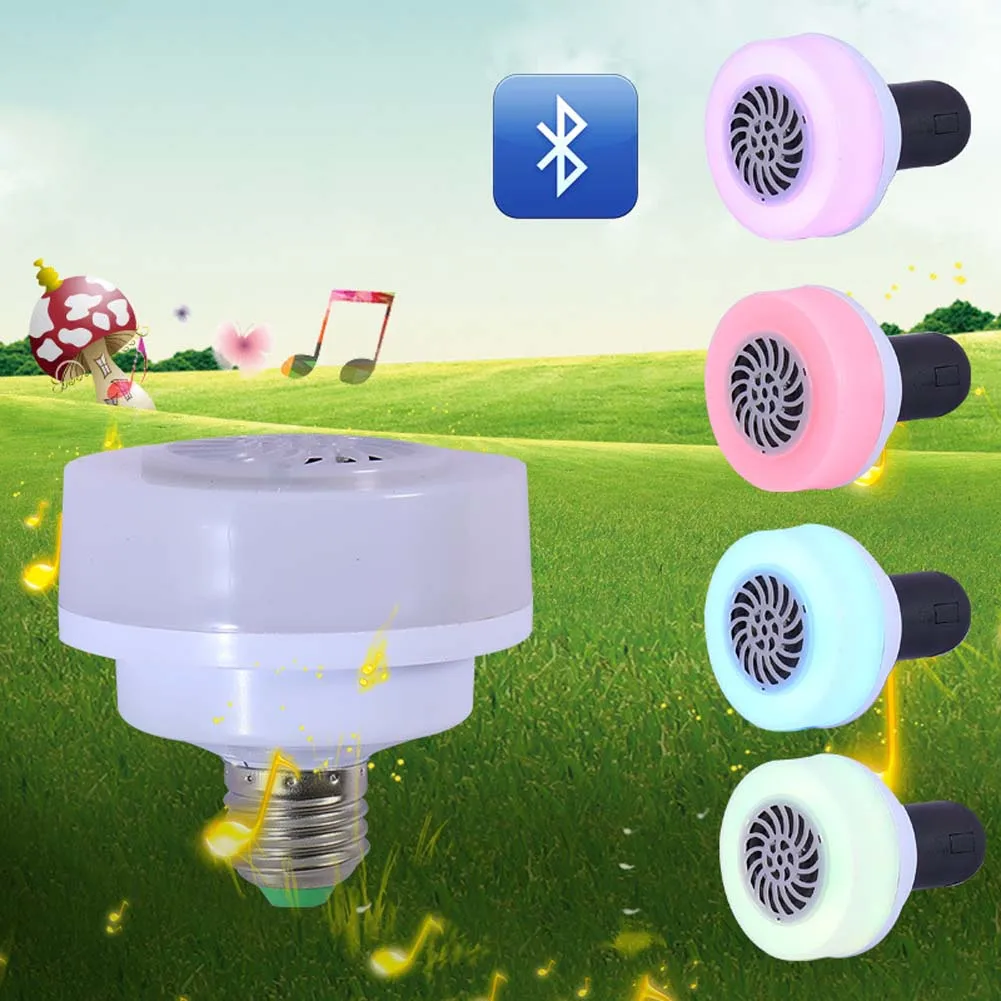 

LED Wireless Bluetooth Speaker Lights Colorful Bulb Light Lamp Phone Control Play Music MF999