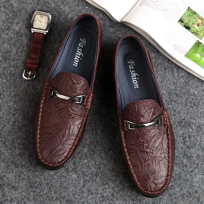 Rommedal Summer Loafers Men Shoes Slip-On Genuine Sheep Leather Moccasins Men Casual Shoes Solid Wine Red Black Color Drive Shoe - Цвет: Коричневый