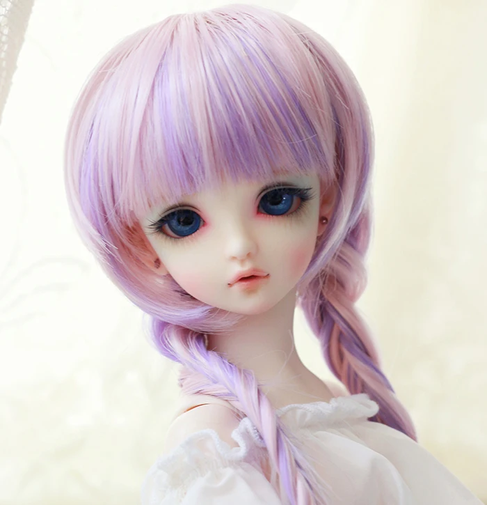 Новый Bjd кукла парик 1/3 1/4 9 10 &quot7 8&quot длинные волосы длинная коса