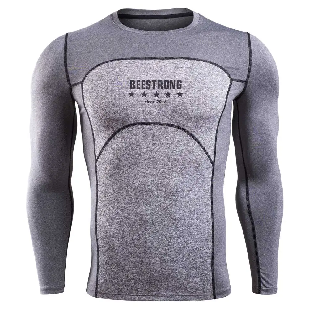 Men Quick Dry Workout Gymming Top Tee Sporting Runs Yogaing Compress