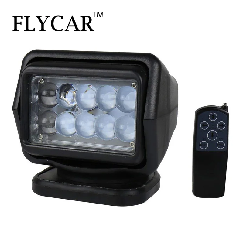FLYCAR 1 шт. 50 Вт Светодиодный светильник для поиска с пультом дистанционного