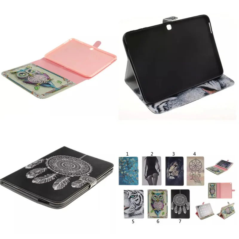 

TX Fashion Lion Tiger Stand Card Folio PU Leather Case Cover For Samsung Galaxy Tab 4 10.1" T530 T531 T535 Tablet Fundas Coque