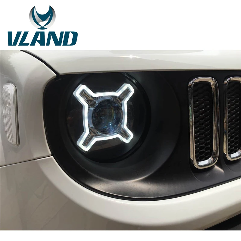 Фары VLAND для автомобиля фабричные фары Renegade 2015 2016 2017 светодиодные H7 ксеноновые